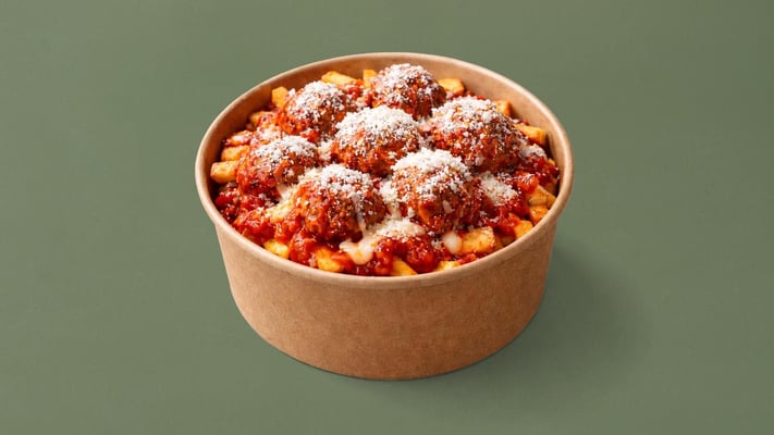 Red meatballs & fries
